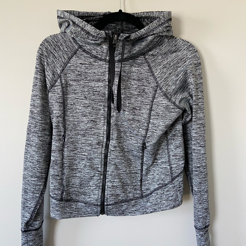 Champion Cropped Zip Up Hoodie